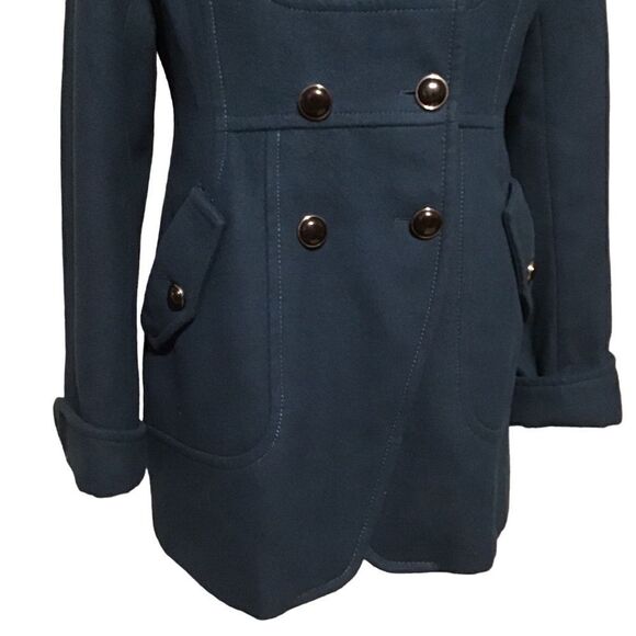 Guess Double Breasted Wool Blend Pea Coat Sz M - Picture 3 of 9